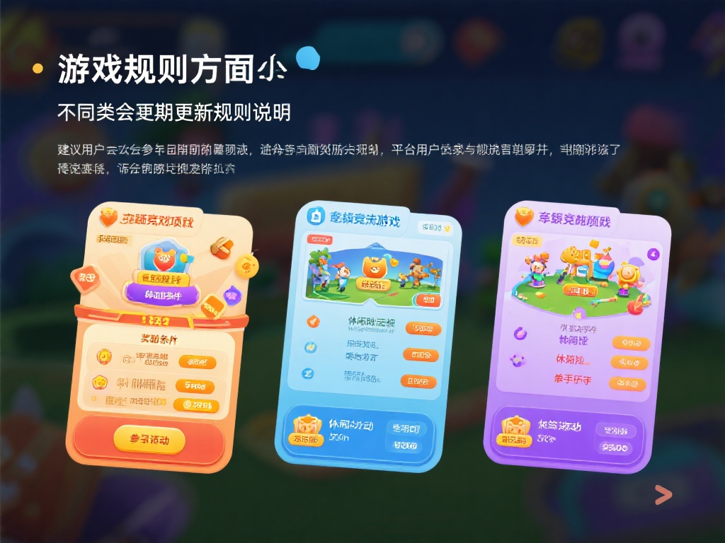 在游戏规则方面，不同类型的项目有各自的参与条件和奖