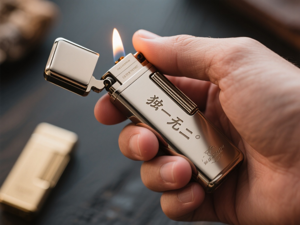 以其经典款为例，这款打火机采用了人体工学设计，握持